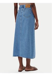 Calvin Klein Jeans Spódnica jeansowa J20J225192 Niebieski Regular Fit. Kolor: niebieski. Materiał: bawełna #5
