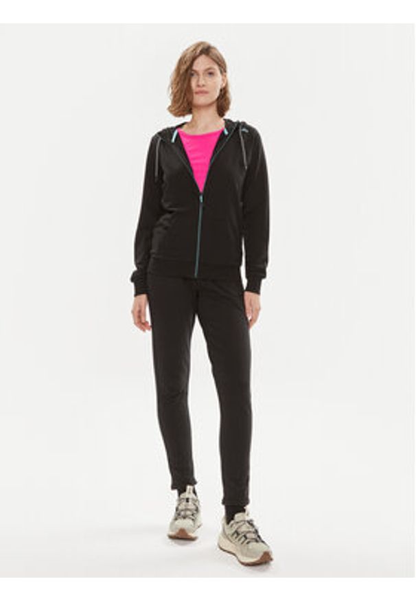 CMP Bluza 32D8016 Czarny Regular Fit. Kolor: czarny. Materiał: bawełna