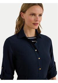 Lauren Ralph Lauren - LAUREN RALPH LAUREN Sukienka koszulowa 200980920001 Granatowy Regular Fit. Kolor: niebieski. Materiał: syntetyk. Typ sukienki: koszulowe #6