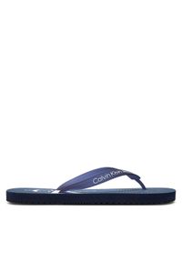 Calvin Klein Jeans Japonki Beach Sandal Glossy YM0YM00952 Granatowy. Kolor: niebieski