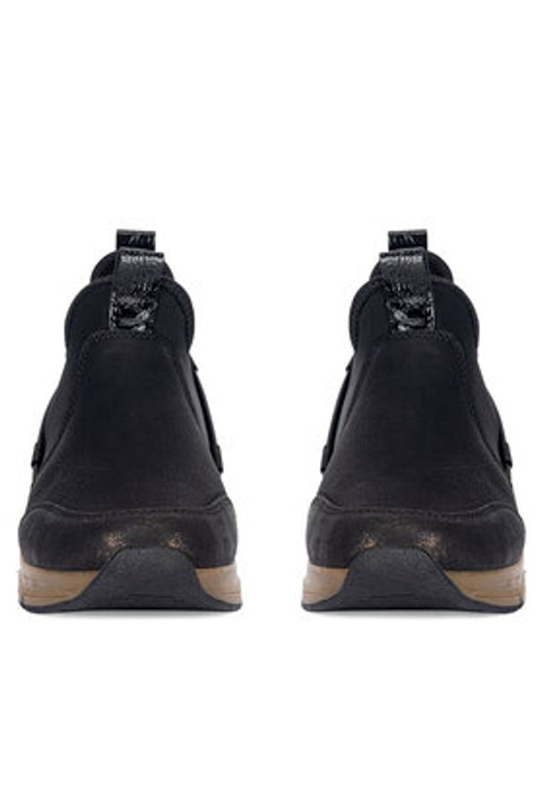 Rieker Półbuty 58954-00 Czarny. Kolor: czarny. Materiał: materiał