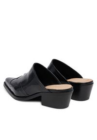 TOMMY HILFIGER - Tommy Hilfiger Klapki Western Abrasivato FW0FW08887 Czarny. Kolor: czarny. Materiał: skóra #2