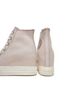 Converse Trampki Chuck Taylor All Star Wedge Platform Gold A12763C Różowy. Kolor: różowy. Materiał: materiał. Obcas: na platformie #5