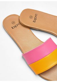 bonprix - Klapki. Kolor: pomarańczowy. Wzór: kolorowy. Sezon: lato #2