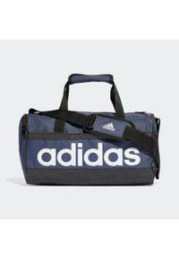 Adidas - Essentials Linear Duffel Bag Extra Small. Kolor: niebieski, wielokolorowy, czarny, biały. Materiał: materiał #1