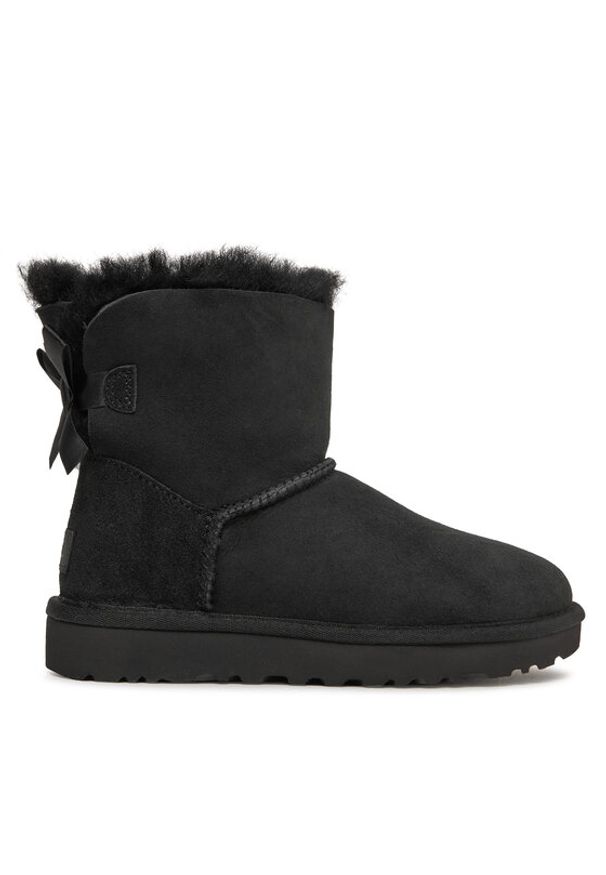 Ugg Śniegowce W Mini Bailey Bow II 1016501 Czarny. Kolor: czarny. Materiał: skóra