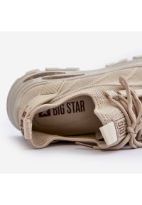 Big-Star - Sneakersy Męskie HI-POLY System Big Star NN174469 Beżowe beżowy. Okazja: na co dzień. Kolor: beżowy. Szerokość cholewki: normalna #9