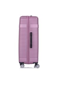 Ochnik - Komplet walizek na kółkach 19''/24''/28''. Kolor: fioletowy. Materiał: materiał, poliester, guma, kauczuk #8