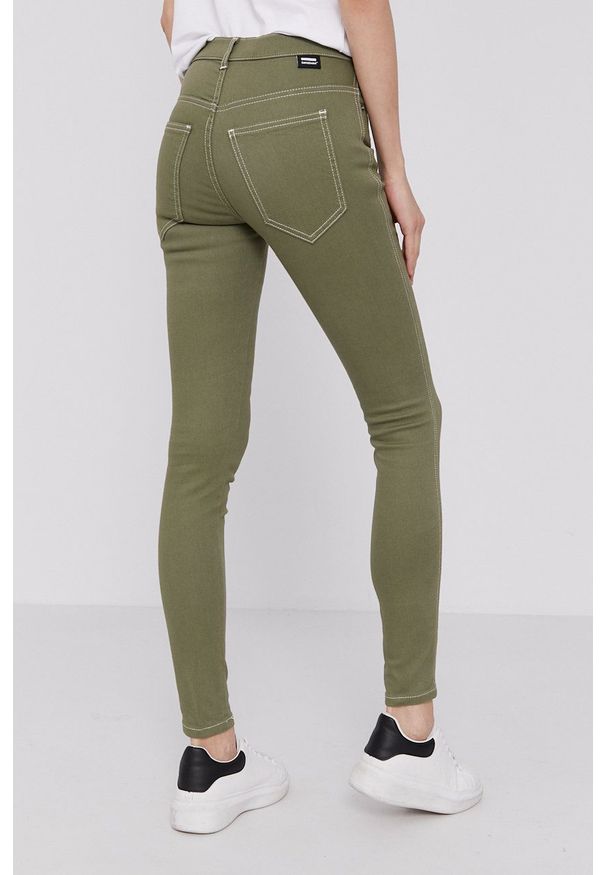 Dr. Denim Jeansy Lexy damskie medium waist. Kolor: zielony