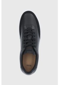 BOSS - Boss Buty skórzane Ribeira kolor czarny. Nosek buta: okrągły. Zapięcie: sznurówki. Kolor: czarny. Materiał: skóra