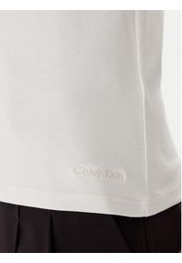 Calvin Klein T-Shirt LV044C216G Écru Regular Fit. Materiał: bawełna #3