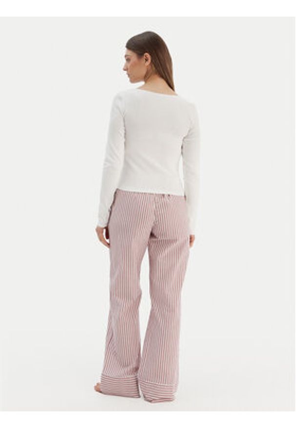 TOMMY HILFIGER - Tommy Hilfiger Piżama UW0UW06143 Écru Regular Fit. Materiał: bawełna