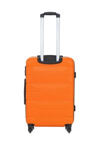Ochnik - Komplet walizek na kółkach 19''/24''/28''. Kolor: pomarańczowy. Materiał: guma, poliester, materiał