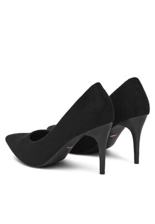 DeeZee Szpilki DZ002 Czarny. Kolor: czarny. Materiał: materiał. Obcas: na szpilce