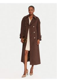 Rinascimento Płaszcz przejściowy CFC0125809003 Brązowy Regular Fit. Kolor: brązowy. Materiał: syntetyk #6