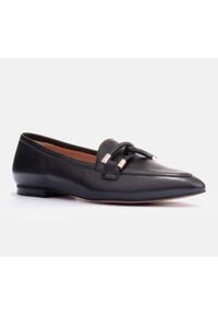 Marco Shoes Loafersy z ozdobą czarne. Kolor: czarny. Wzór: aplikacja #3