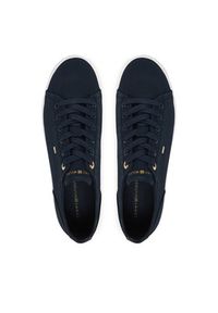 TOMMY HILFIGER - Tommy Hilfiger Sneakersy Th Foxing Sneaker Canvas FW0FW09170 Granatowy. Kolor: niebieski. Materiał: materiał #3