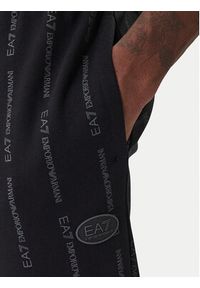 EA7 Emporio Armani Spodnie dresowe 7M001394 AF12660 FC039 Czarny Regular Fit. Kolor: czarny. Materiał: syntetyk #4