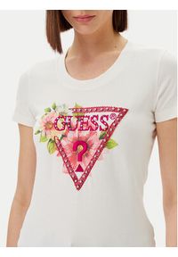 Guess T-Shirt W5GI10 J1314 Biały Slim Fit. Kolor: biały. Materiał: bawełna #4