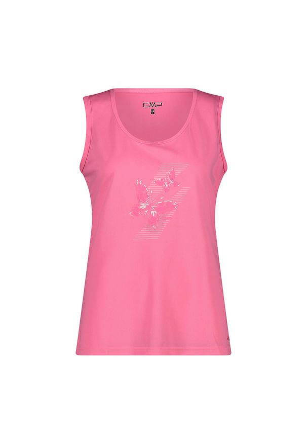 Damski tank top CMP. Kolor: różowy. Długość rękawa: bez rękawów