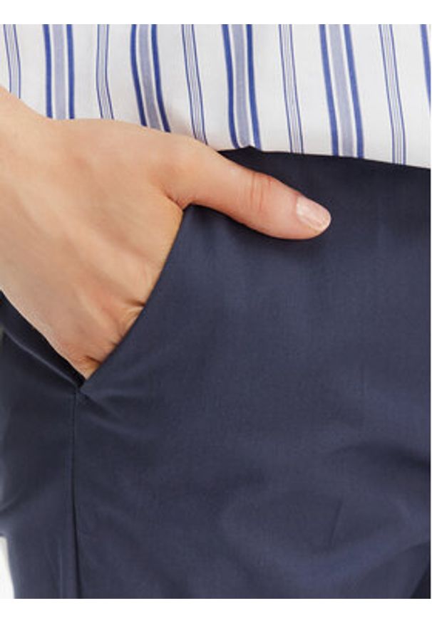 Weekend Max Mara Spodnie materiałowe Cecco 2615131082 Granatowy Regular Fit. Kolor: niebieski. Materiał: bawełna