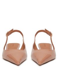 Gino Rossi - GINO ROSSI Baleriny VICI-V1895-105-2 Beżowy. Kolor: beżowy. Materiał: skóra, lakier #5