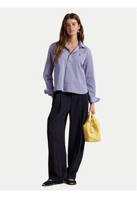 Polo Ralph Lauren Koszula 211973130001 Fioletowy Boxy Fit. Typ kołnierza: polo. Kolor: fioletowy. Materiał: bawełna #3
