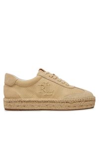 Lauren Ralph Lauren - LAUREN RALPH LAUREN Espadryle Luize 802959231003 Beżowy. Kolor: beżowy. Materiał: skóra, zamsz #1