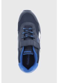 Reebok Classic Buty dziecięce GX0909 kolor granatowy. Nosek buta: okrągły. Zapięcie: sznurówki. Kolor: niebieski. Materiał: guma. Model: Reebok Classic #3