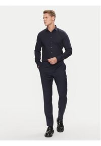 Calvin Klein Koszula Non Iron Tonal Strct Slim Shirt K10K113848 Granatowy Regular Fit. Kolor: niebieski. Materiał: bawełna #4