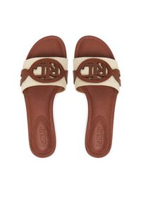 Lauren Ralph Lauren - LAUREN RALPH LAUREN Klapki Alegra 802826823001 Beżowy. Kolor: beżowy. Materiał: materiał #4