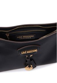Love Moschino - LOVE MOSCHINO Torebka Charmy JC4159PP1PL1300A Czarny. Kolor: czarny. Materiał: skórzane #4