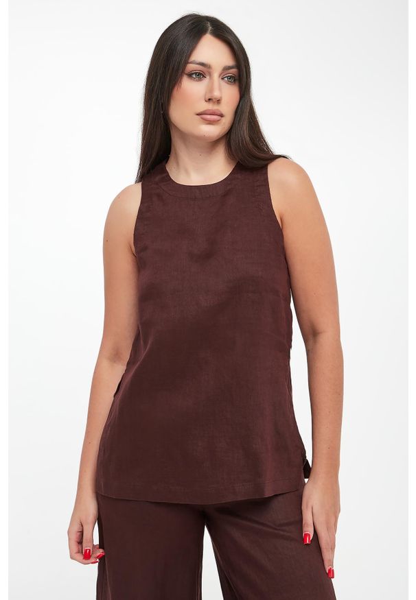 Ecoalf - Top damski lniany Sia ECOALF. Materiał: len