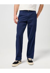 Wrangler - MESKIE SPODNIE MATERIALOWE WRANGLER RELAXED CHINO NAVY 112373190 #1
