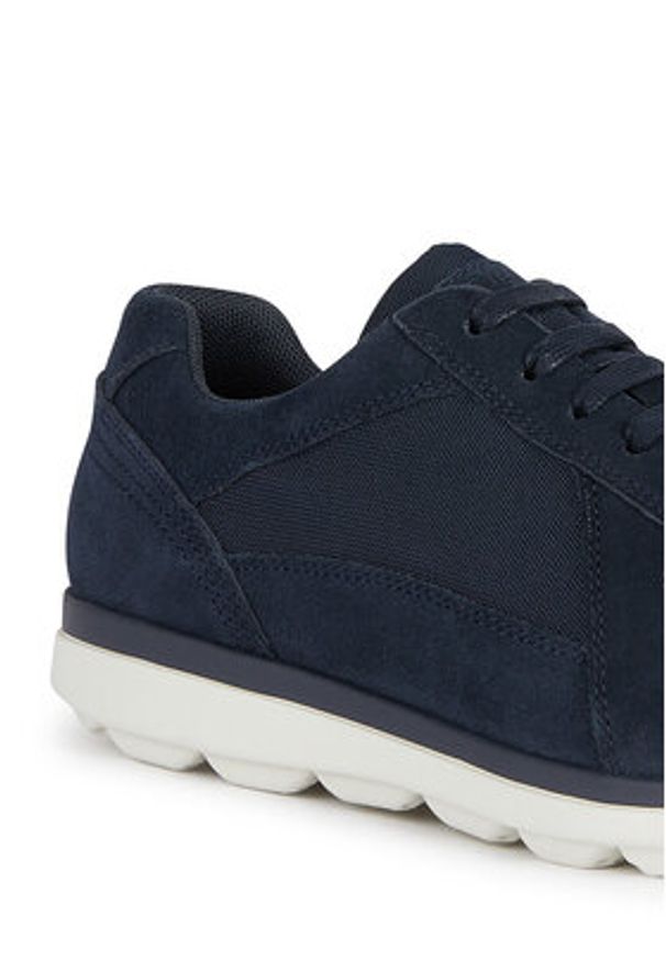 Geox Sneakersy U Spherica Ec12 U45GRA 02211 C4002 Granatowy. Kolor: niebieski. Materiał: skóra, zamsz