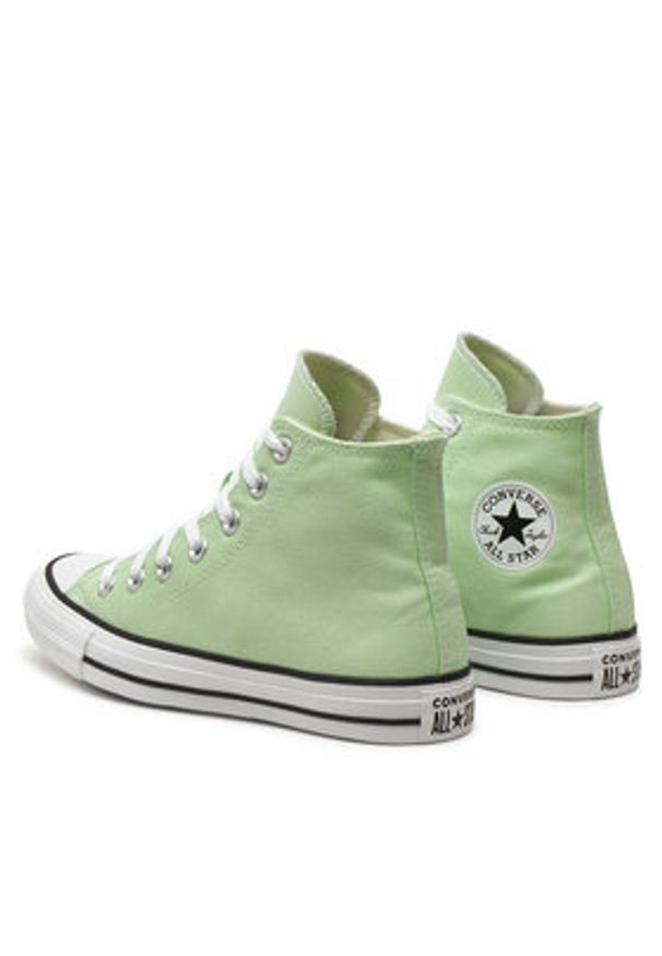 Converse Trampki Chuck Taylor All Star Hi A08582C Zielony. Kolor: zielony. Materiał: materiał