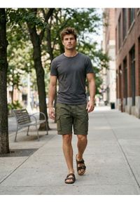 Sinsay - Szorty cargo - khaki. Kolor: brązowy