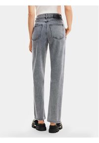 Desigual Jeansy Mackenzie 24SWDD56 Szary Straight Fit. Kolor: szary