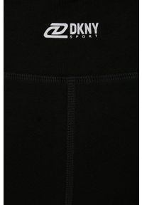 DKNY - Dkny szorty DP2S4936 damskie kolor czarny z nadrukiem high waist. Stan: podwyższony. Kolor: czarny. Wzór: nadruk #3