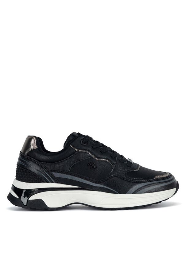 MEXX Sneakersy MI001009443W Czarny. Kolor: czarny. Materiał: skóra