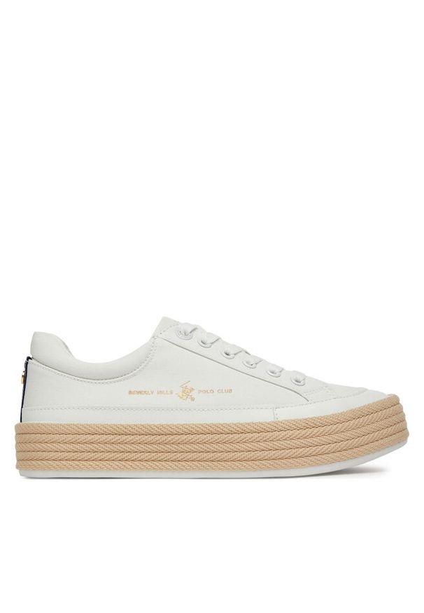 Sneakersy Beverly Hills Polo Club. Kolor: biały