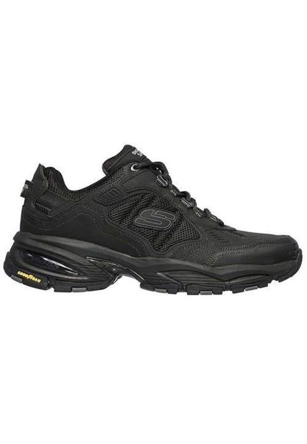skechers - Buty do chodzenia męskie Skechers Vigor 30. Zapięcie: sznurówki. Kolor: czarny. Materiał: tkanina, materiał, skóra, syntetyk. Szerokość cholewki: normalna. Sport: turystyka piesza