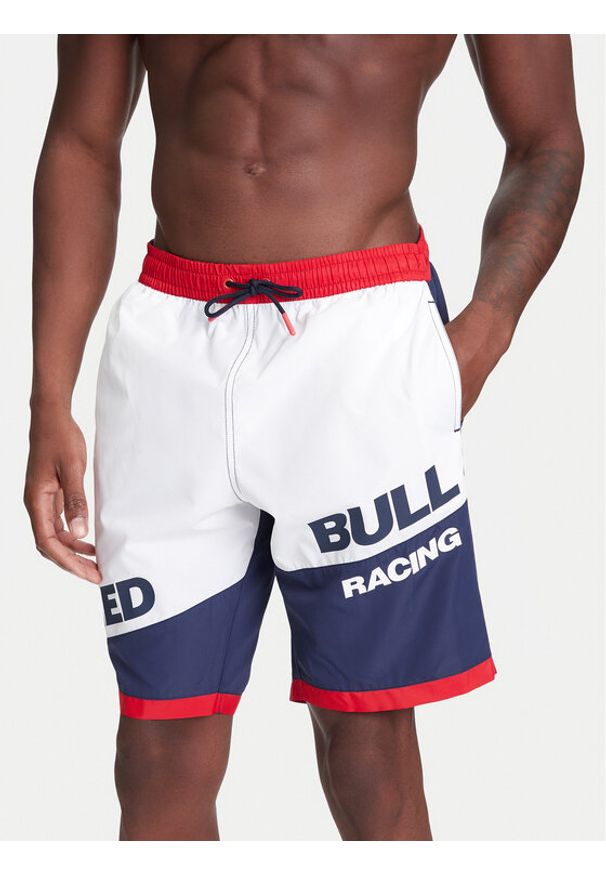 Pepe Jeans Szorty kąpielowe Red Bull Racing Block Surfer RMB10004 Granatowy Regular Fit. Kolor: niebieski. Materiał: syntetyk