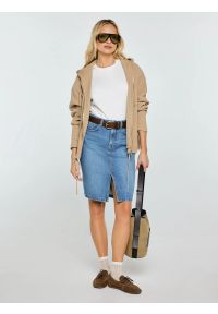 Big-Star - Spódnica damska jeansowa mini niebieska Zoe 462. Okazja: na co dzień. Kolor: niebieski. Materiał: jeans. Styl: casual, klasyczny #1