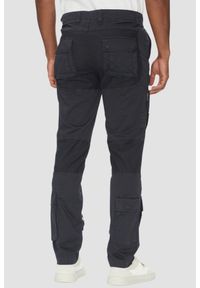 Aeronautica Militare - AERONAUTICA MILITARE Granatowe męskie bawełniane bojówki, Rozmiar L. Okazja: na co dzień. Kolor: niebieski. Materiał: bawełna. Styl: casual #4