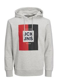 Jack & Jones - Jack&Jones Bluza Oscar 12235248 Szary Regular Fit. Kolor: szary. Materiał: bawełna