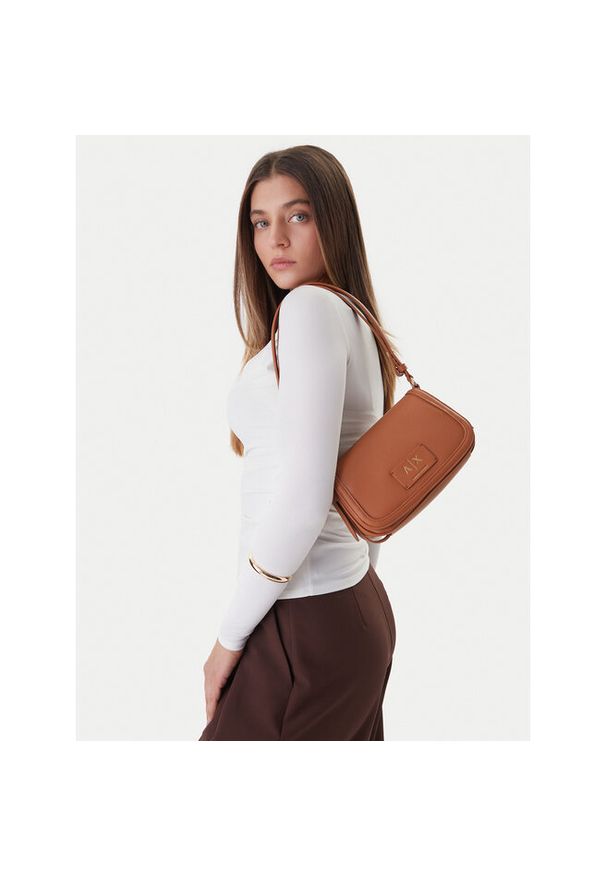 Torebka Armani Exchange. Kolor: brązowy