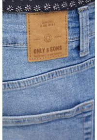 Only & Sons jeansy Avi Beam męskie. Kolor: niebieski