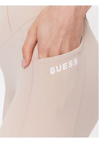 Guess Spodnie materiałowe Brigit V3GB03 MC04Z Beżowy Slim Fit. Kolor: beżowy. Materiał: syntetyk, materiał #8