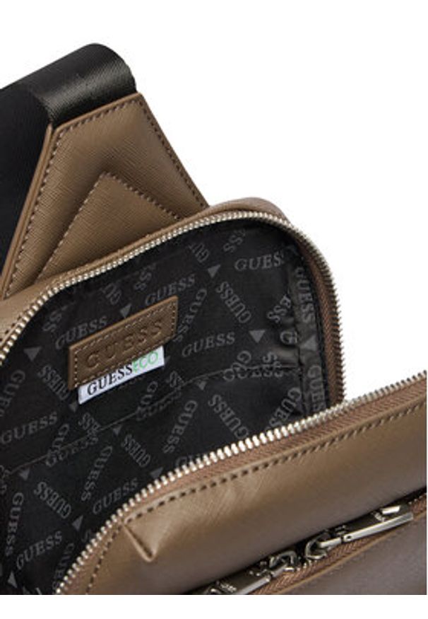 Guess Saszetka HMMISA P5226 Brązowy. Kolor: brązowy. Materiał: skóra